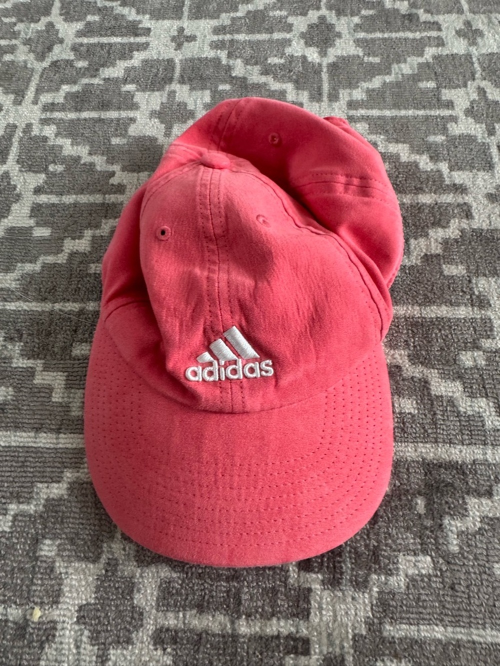 adidas Coral Red Logo Cap